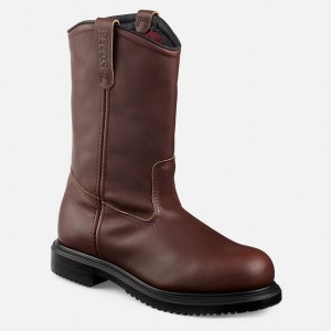 Red Wing 11-inch Insulated Safety Toe Pull-On Boot Black | 93NWAEFQS