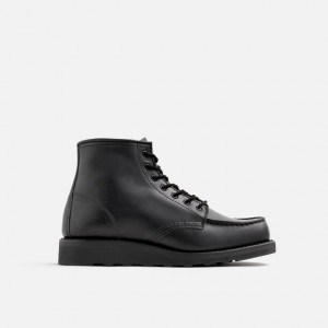 Red Wing 6-Inch Classic Short Boot in Black Boundary Leather | 72VODJZHF