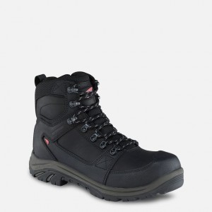 Red Wing 6-inch Side-Zip Waterproof Safety Toe Boot Black-Gray | 46ZVMQJNO