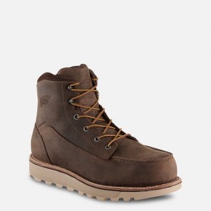 Red Wing 6-inch Waterproof Safety Toe Boot Tan | 25TQNXEDF