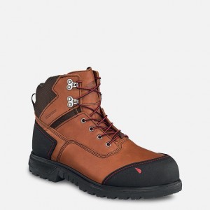 Red Wing 6-inch Waterproof Safety Toe Boot Black-Gray | 08RWJYNUO