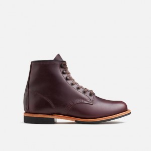 Red Wing 6-inch boot in Black Cherry Excalibur Leather | 87KUHZNJE