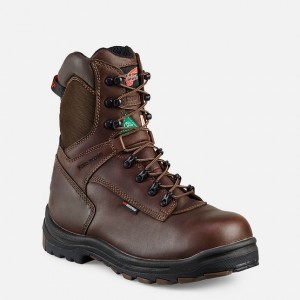 Red Wing 8-inch Insulated, Waterproof CSA Safety Toe Boot Black-Brown | 52KJCQRZM