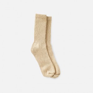 Red Wing Cotton Blend Ragg Crew Boot Socks in Over Dyed Cream/Coffee Cotton Blend | 78KBAFMGN