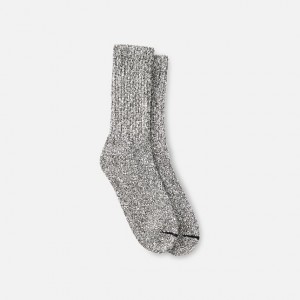 Red Wing Cotton Blend Ragg Crew Socks in Black/White Cotton Blend | 30IJLOPZY