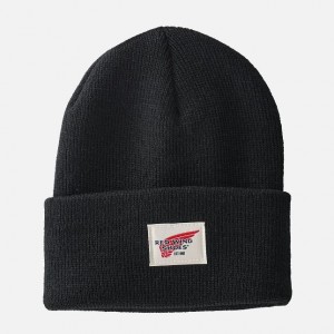 Red Wing Kids Cuffed Beanie Hat in Black | 06WETUMDX