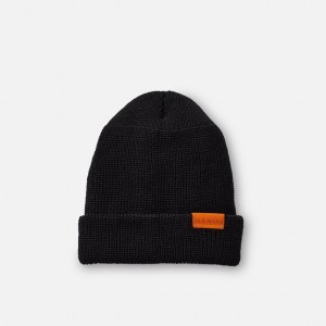 Red Wing Merino Wool Knit Hat in Black | 47CIWMJRE