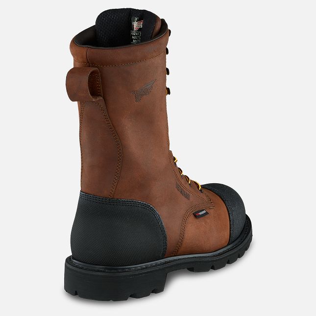 Red Wing 10-inch Waterproof Safety Toe Metguard Boot | 34EQHXNMO