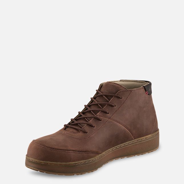 Red Wing 5-inch Safety Toe Chukka Brown | 78JGXLKTS