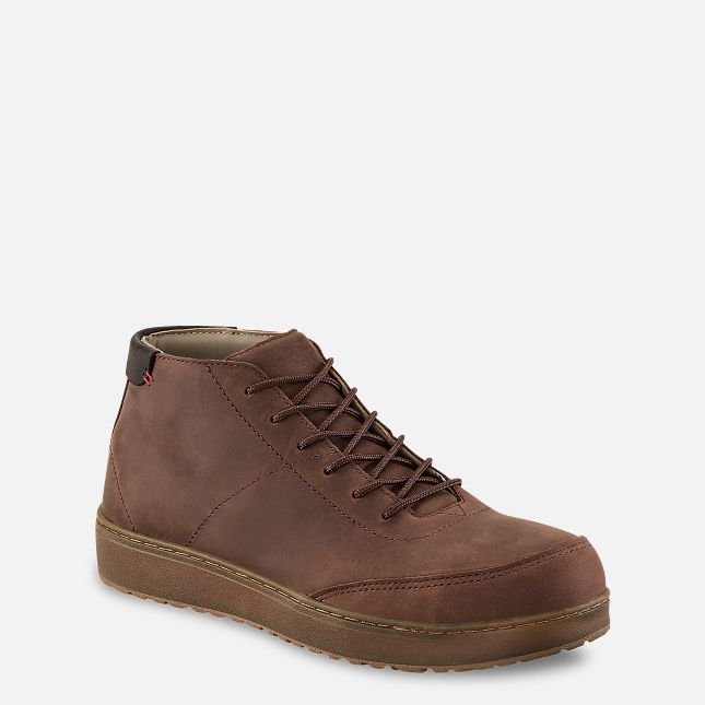 Red Wing 5-inch Safety Toe Chukka Brown | 78JGXLKTS