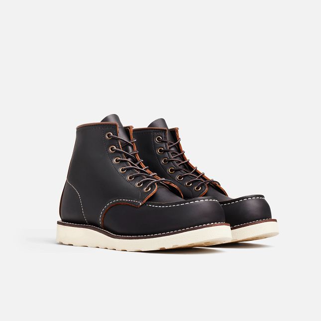 Red Wing 6-Inch Boot in Black Prairie Leather | 01JCGYRLB