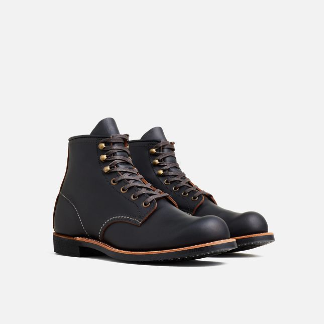 Red Wing 6-Inch Boot in Black Prairie Leather | 21ZWAYJBL