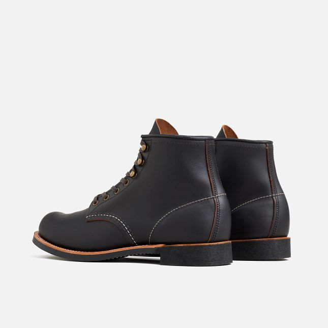 Red Wing 6-Inch Boot in Black Prairie Leather | 21ZWAYJBL