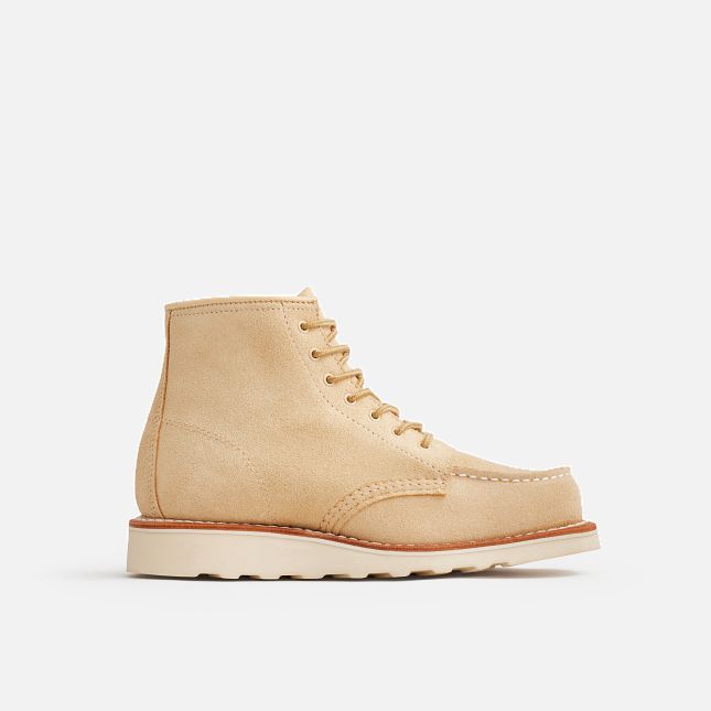 Red Wing 6-Inch Classic Short Boot in Cream Abilene Leather | 79LNMBATW