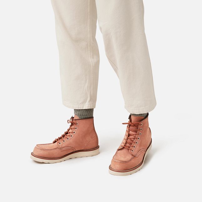 Red Wing 6-inch Boot in Dusty Rose Abilene Leather | 83TKYFVPA