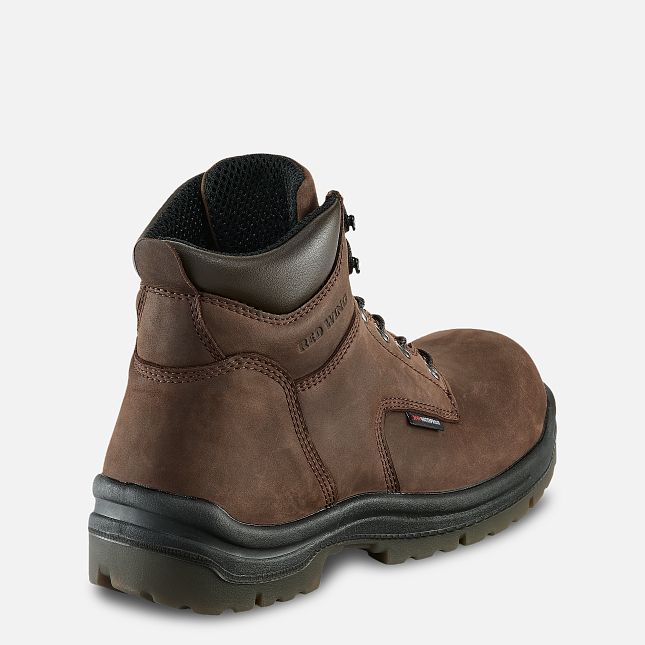 Red Wing 6-inch Safety Toe Boot Brown | 06LSXCPZQ