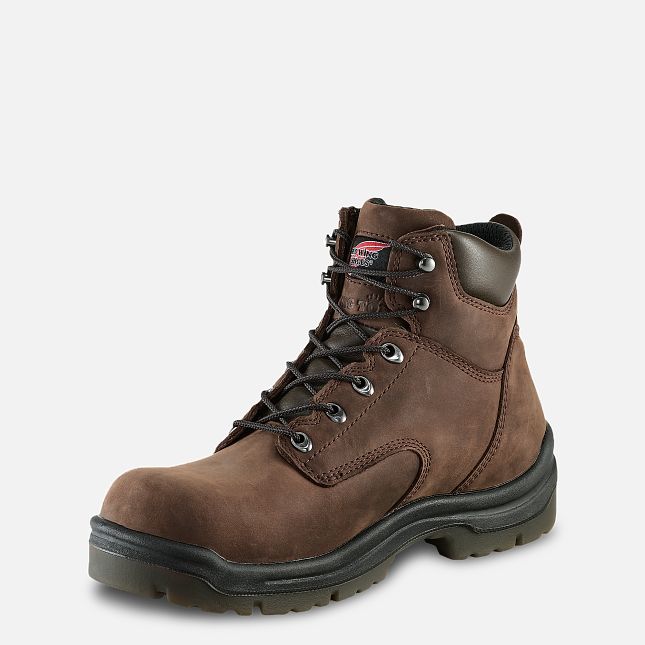 Red Wing 6-inch Safety Toe Boot Brown | 06LSXCPZQ