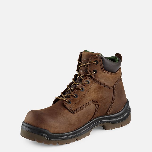 Red Wing 6-inch Safety Toe Boot Brown | 17EOXIJVG