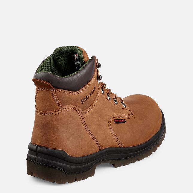 Red Wing 6-inch Safety Toe Boot Brown | 28PWJSIZD