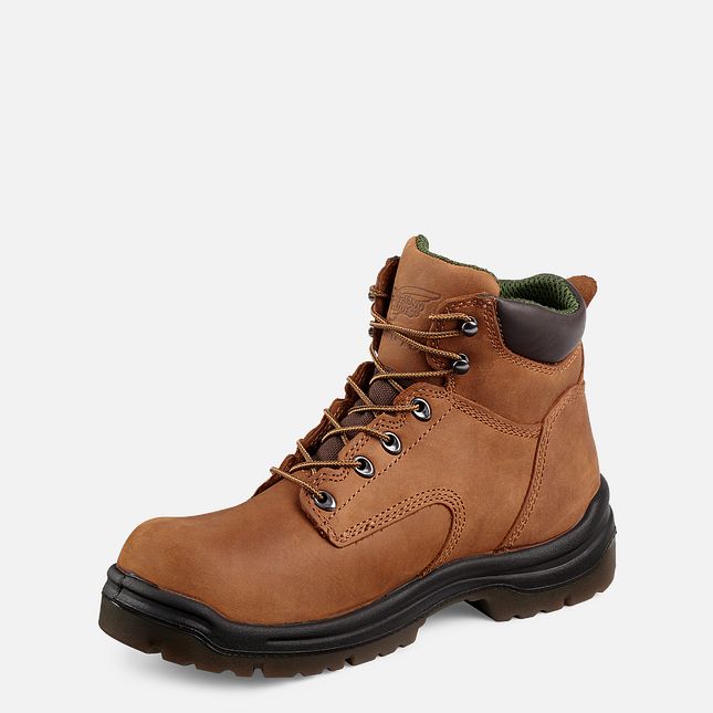 Red Wing 6-inch Safety Toe Boot Brown | 28PWJSIZD