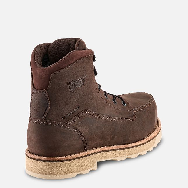 Red Wing 6-inch Safety Toe Boot Tan | 48YCRZPKA