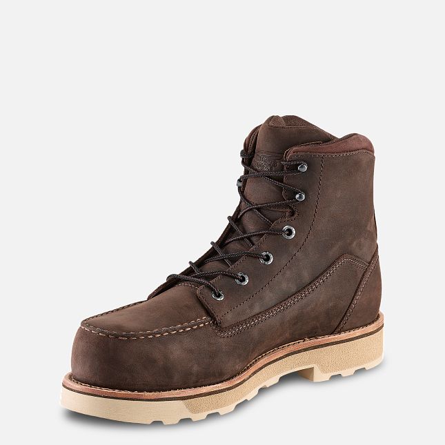 Red Wing 6-inch Safety Toe Boot Tan | 48YCRZPKA