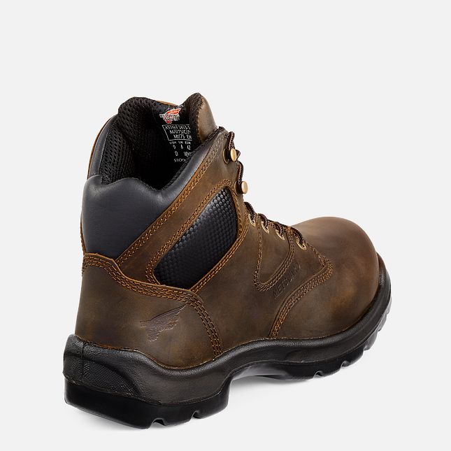 Red Wing 6-inch Safety Toe Metguard Boot Black | 58CITFXGY