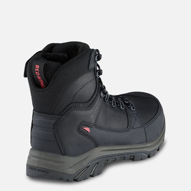 Red Wing 6-inch Side-Zip Waterproof Safety Toe Boot Black-Gray | 46ZVMQJNO