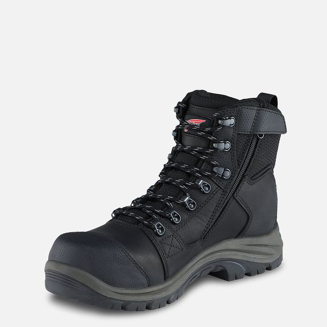 Red Wing 6-inch Side-Zip Waterproof Safety Toe Boot Black-Gray | 46ZVMQJNO