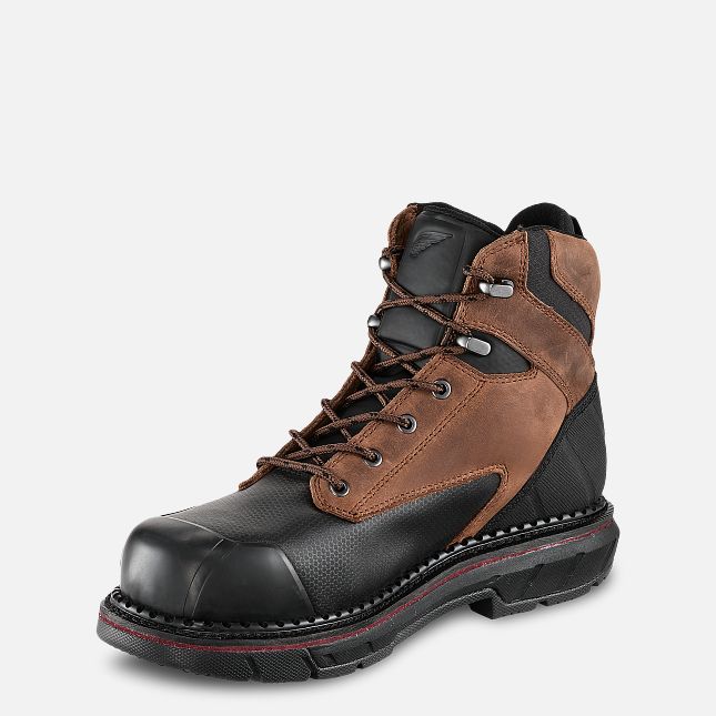 Red Wing 6-inch Waterproof Safety Toe Boot Black | 54HRVAFWG