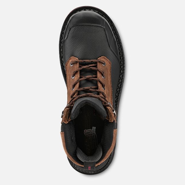 Red Wing 6-inch Waterproof Safety Toe Boot Black | 54HRVAFWG