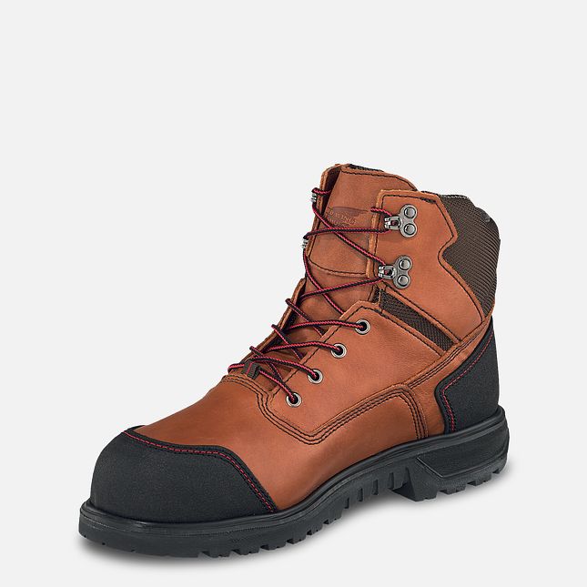 Red Wing 6-inch Waterproof Safety Toe Boot Black-Gray | 08RWJYNUO