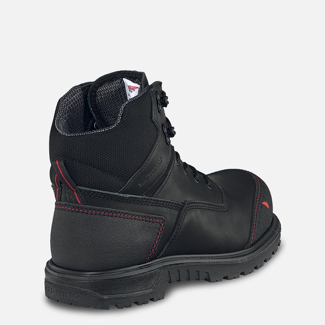 Red Wing 6-inch Waterproof Safety Toe Boot Black-Gray | 60ABVWIGJ