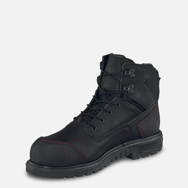 Red Wing 6-inch Waterproof Safety Toe Boot Black-Gray | 60ABVWIGJ