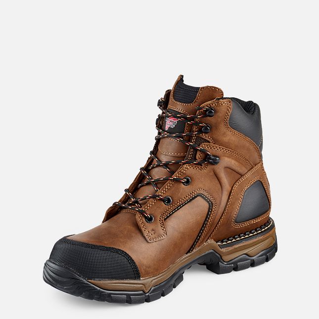 Red Wing 6-inch Waterproof Safety Toe Boot Red | 90HPOBRNF