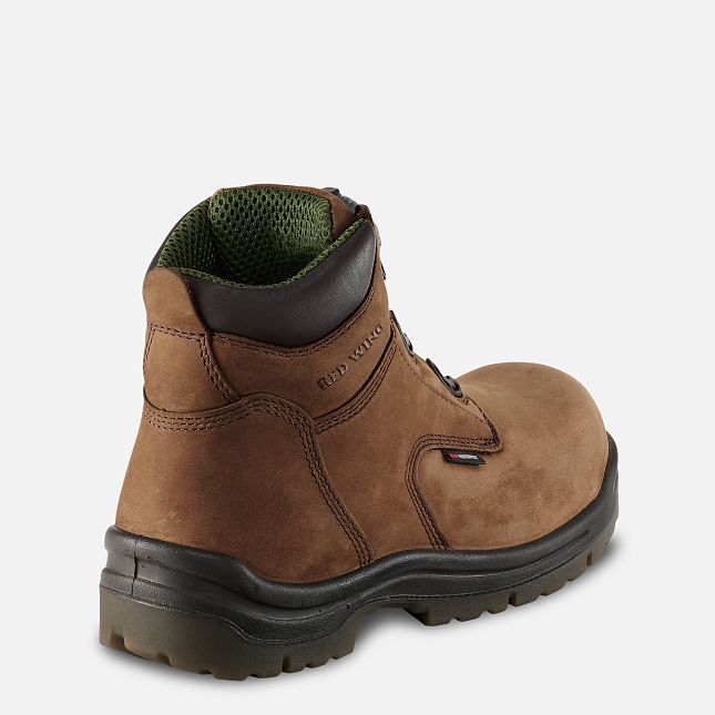 Red Wing 6-inch Waterproof Safety Toe Boot Brown | 75EUKOIWC