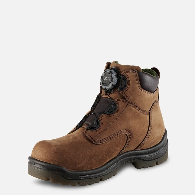 Red Wing 6-inch Waterproof Safety Toe Boot Brown | 75EUKOIWC