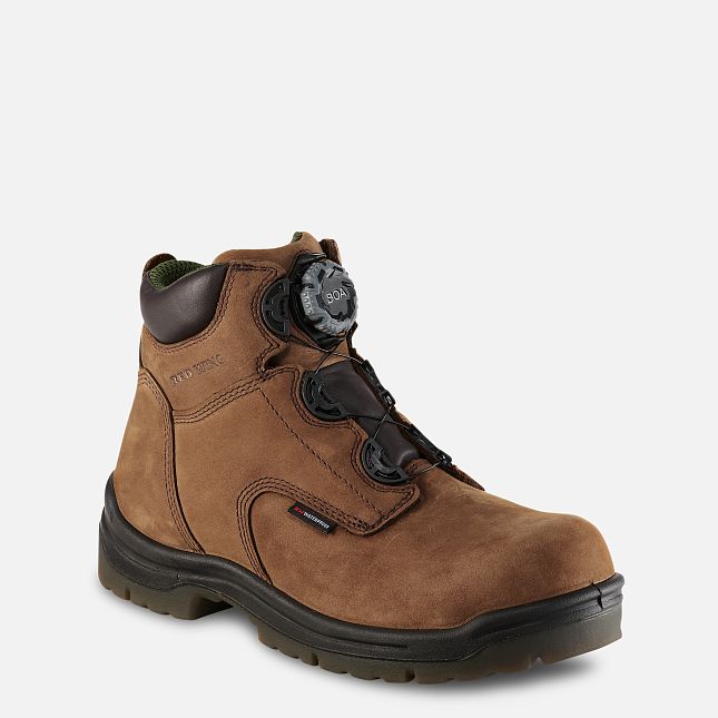 Red Wing 6-inch Waterproof Safety Toe Boot Brown | 75EUKOIWC