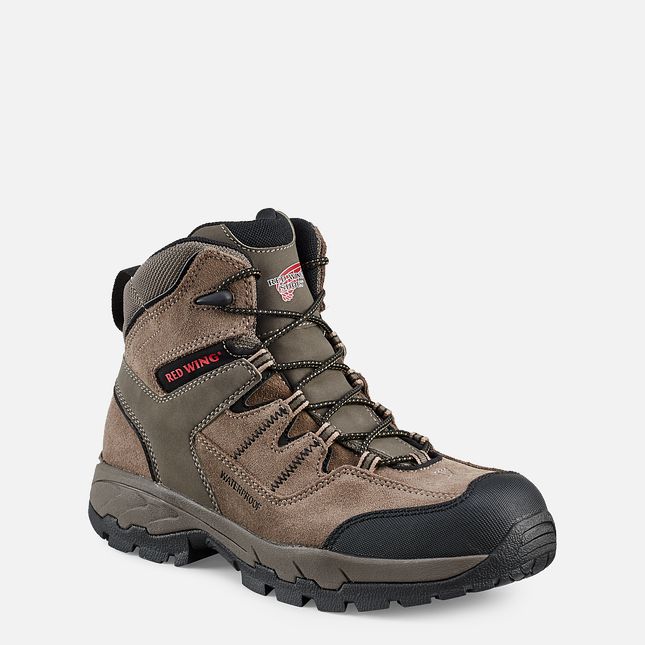 Red Wing 6-inch Waterproof Safety Toe Hiker Boot Gray | 52TMSHPOZ