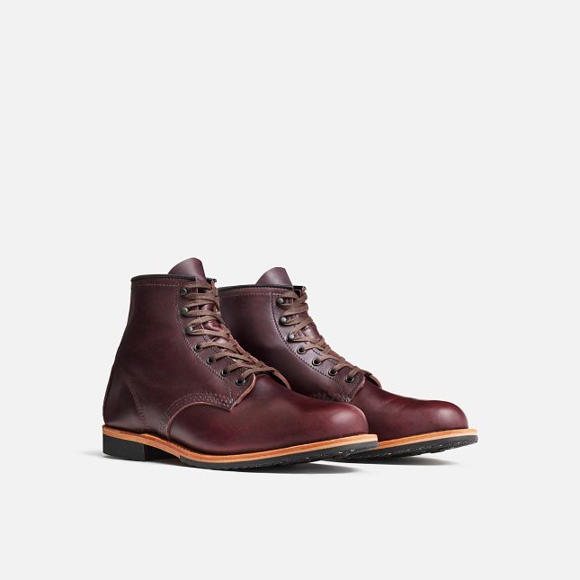 Red Wing 6-inch boot in Black Cherry Excalibur Leather | 87KUHZNJE