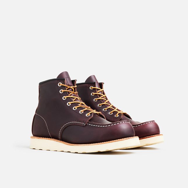 Red Wing 6-inch boot in Black Cherry Excalibur Leather | 85ITAQBRG