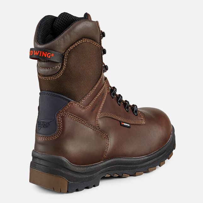 Red Wing 8-inch Insulated, Waterproof CSA Safety Toe Boot Black-Brown | 52KJCQRZM