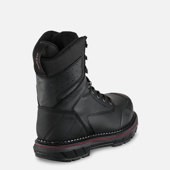 Red Wing 8-inch Waterproof CSA Safety Toe Boot Black | 24ADYFZOE