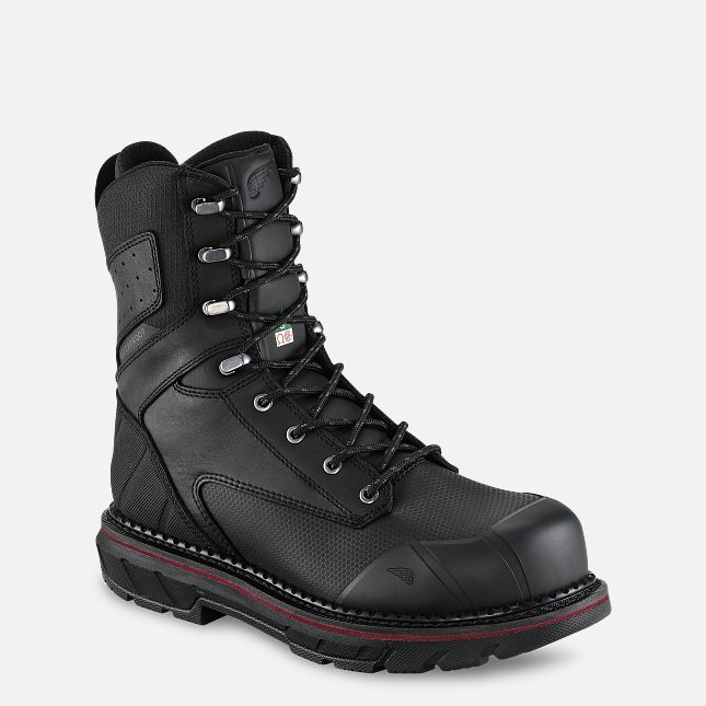 Red Wing 8-inch Waterproof CSA Safety Toe Boot Black | 24ADYFZOE