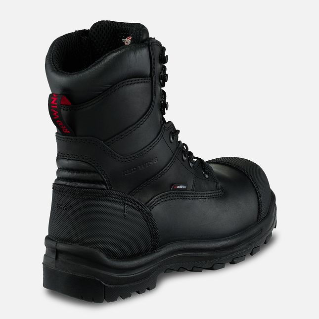 Red Wing 8-inch Waterproof CSA Safety Toe Boot Black | 90IGTVCJW