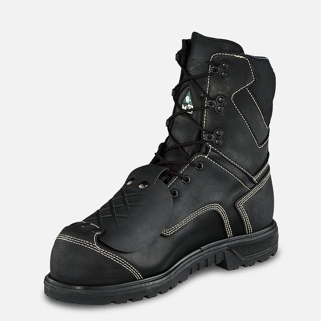 Red Wing 8-inch Waterproof, Metguard, CSA Safety Toe Boot Black-Gray | 52ICVJBAZ