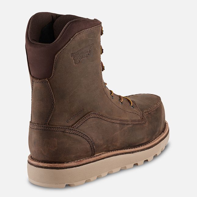 Red Wing 8-inch Waterproof Safety Toe Boot Tan | 83APKOUTI