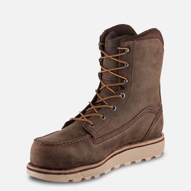 Red Wing 8-inch Waterproof Safety Toe Boot Tan | 83APKOUTI