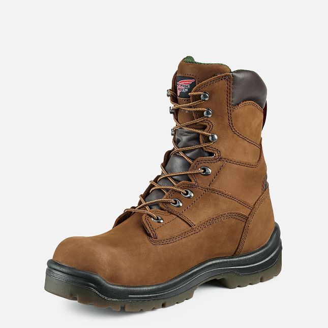 Red Wing 8-inch Waterproof Safety Toe Boot Brown | 25RCOPFHG