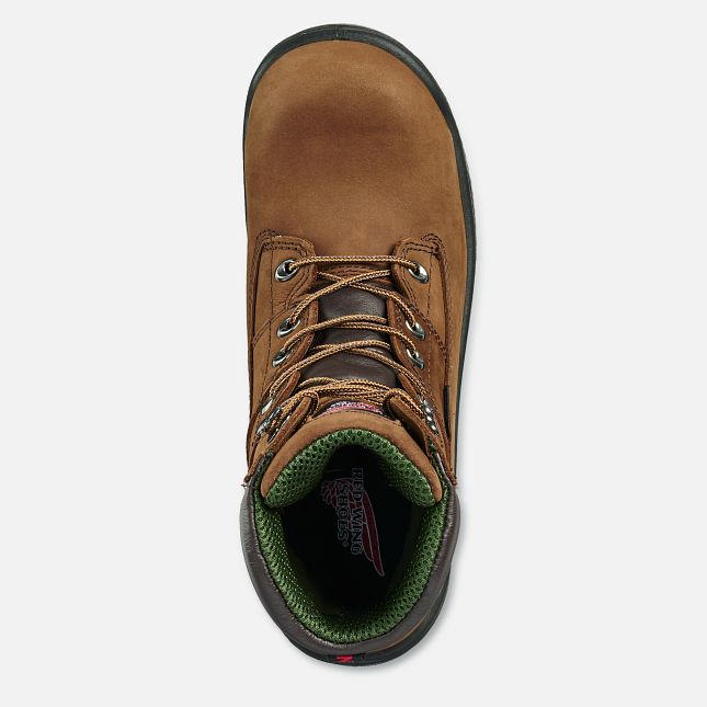 Red Wing 8-inch Waterproof Safety Toe Boot Brown | 25RCOPFHG